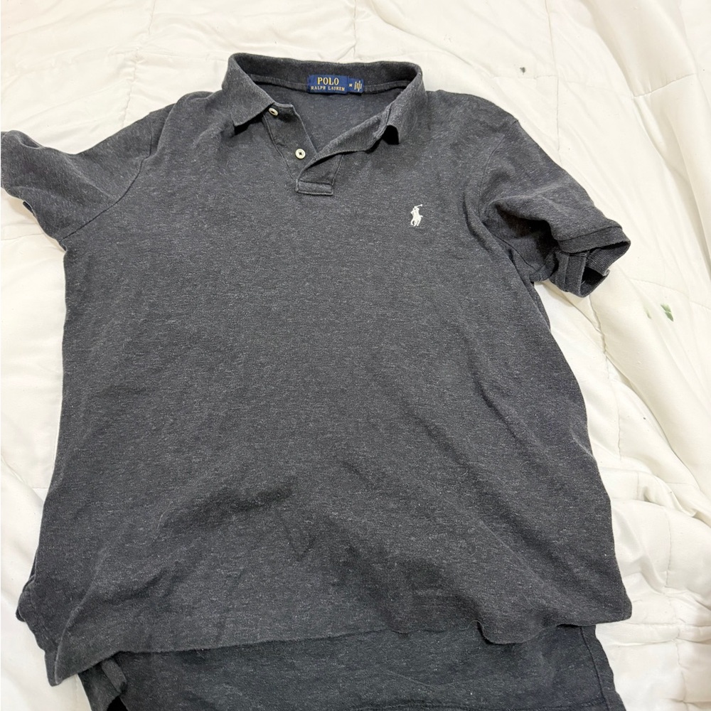 Ralph Lauren Men's Charcoal Polo Shirt